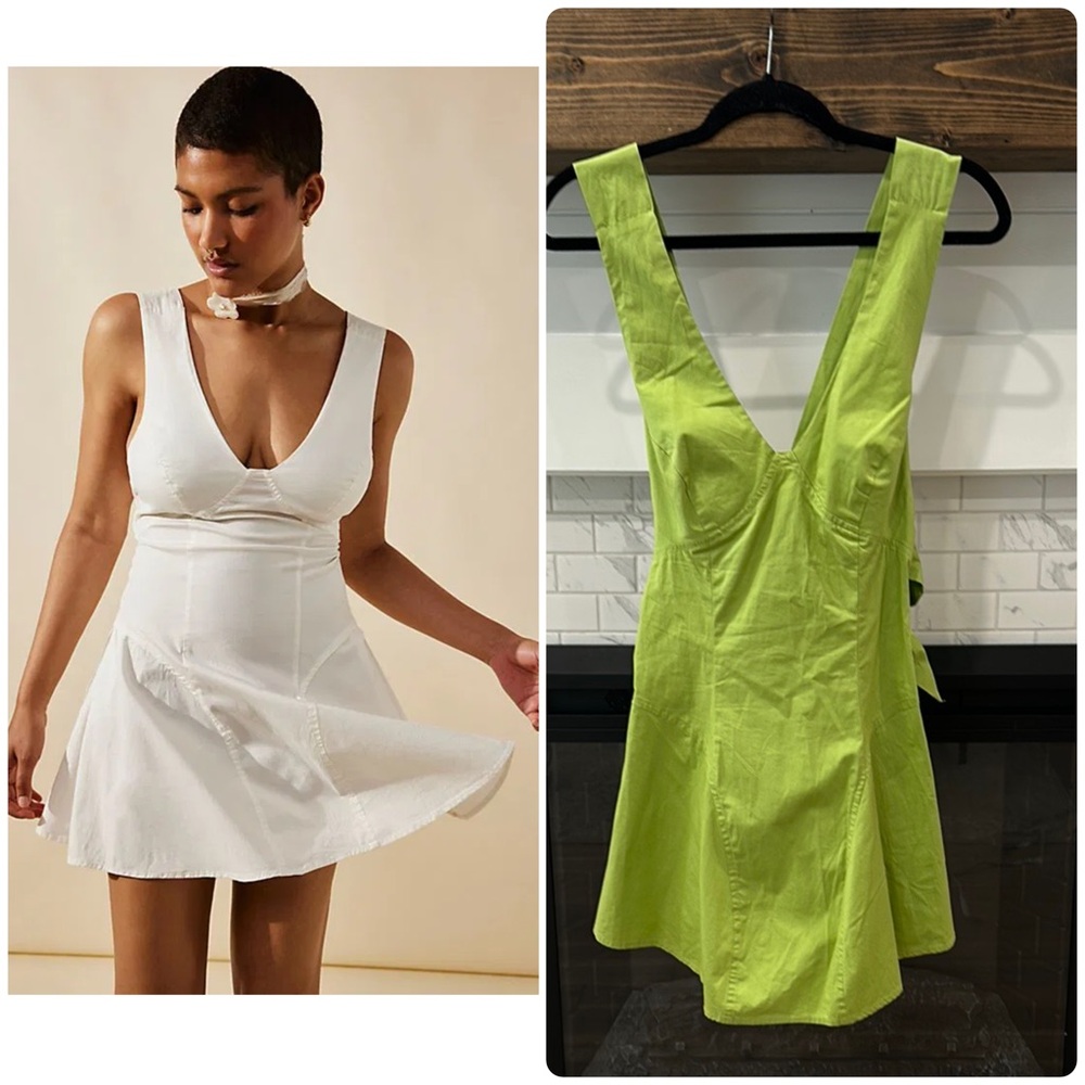 Free people eye catching mojito lime Green Sleeveless Dress